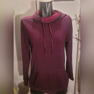 Hyba Plum Colored Pullover Hoodie Size M